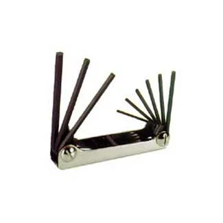 9 Piece Folding SAE Hex Key Set .050-3/16 in
