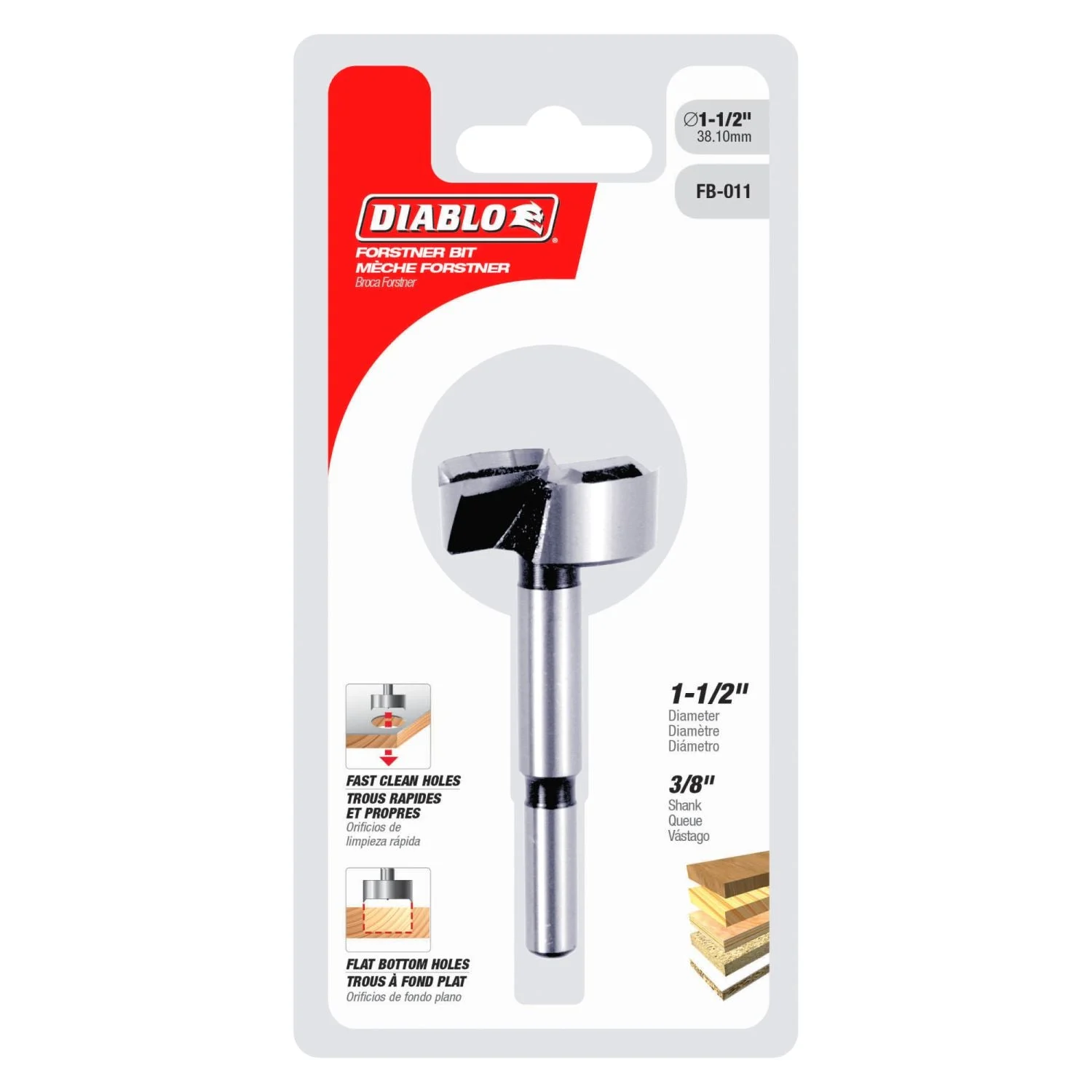 Diablo FB-011 1-1/2" Diablo Forstner Bit