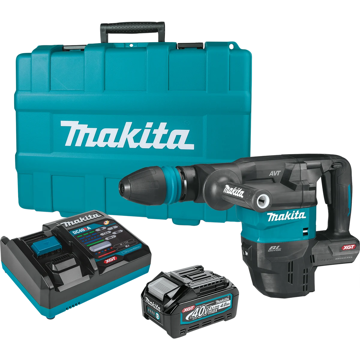 MAKITA 40V MAX XGT® SDS‑MAX AVT® Demolition Hammer Kit
