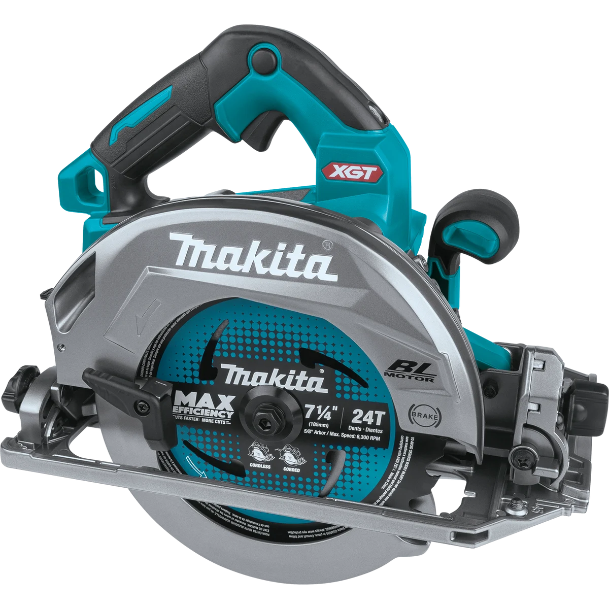 MAKITA 40V MAX XGT® 7‑1/4" Circular Saw w/ Guide Rail Compatible Base (Tool Only)