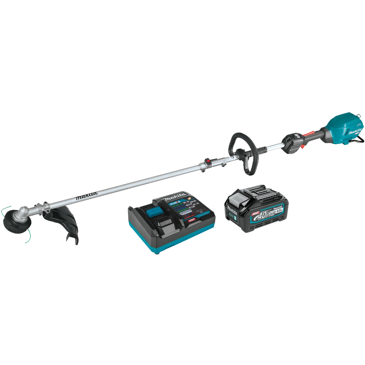 MAKITA 40V MAX XGT® Couple Shaft Power Head w/ 17" String Trimmer Attachment Kit