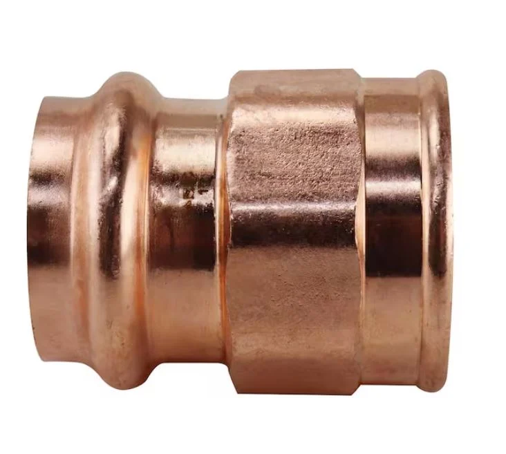 1 in. x 1 in. Copper Press x FPT Adapter
