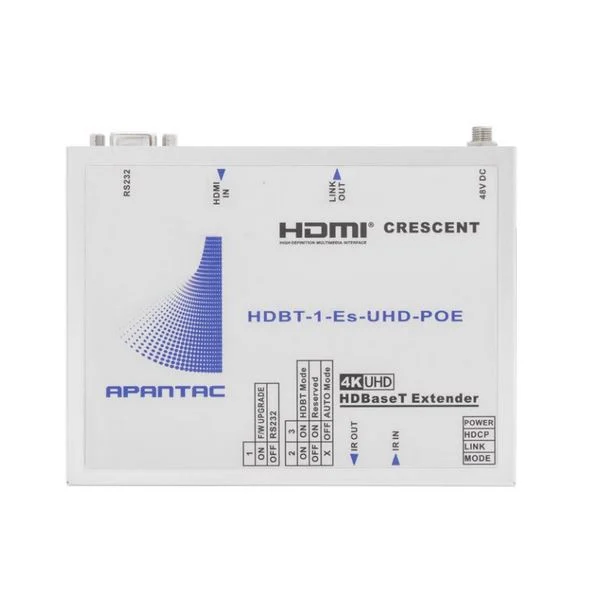 Apantac HDBT-SET-13 MT Hood UHD HDBaseT HDMI Tx + Rx Bi-direction POE