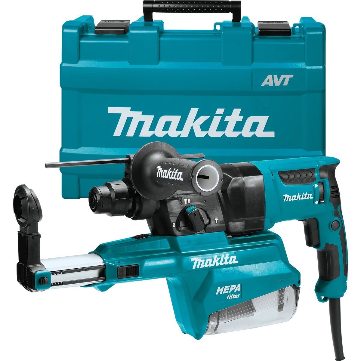 MAKITA 1" SDS‑PLUS AVT® Rotary Hammer w/ HEPA Dust Extractor (Pistol‑Grip)