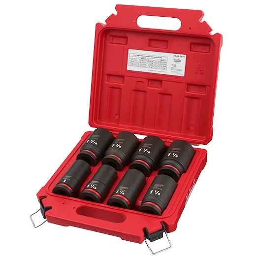 8PC SHOCKWAVE™ Impact Duty 3/4" Drive SAE Deep 6 Point Socket Set