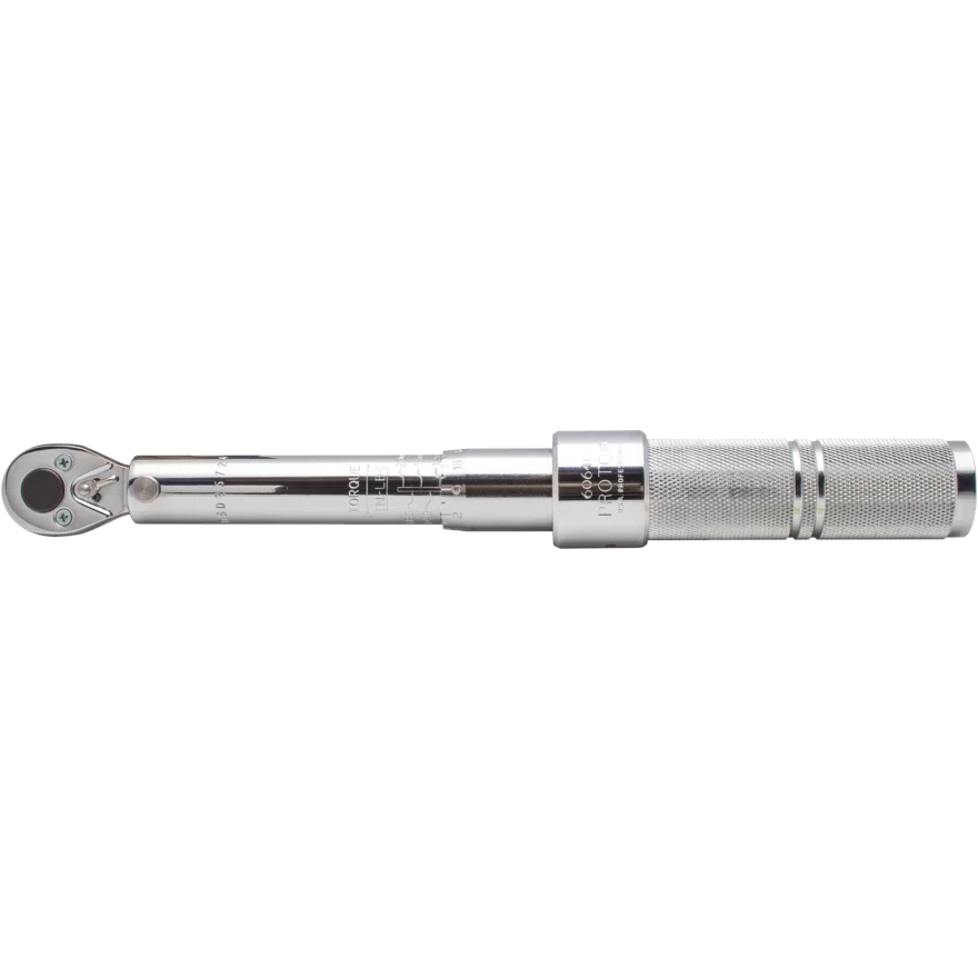 Proto J6064C 3/8" Drive Ratcheting Head Micrometer Torque Wrench,40-200" Pound