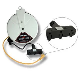 T-Tap Reel w/3 Prong Outlet - T Style