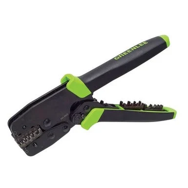 Greenlee Crimping Tool with 10873, 10874, and 10875 Die Sets