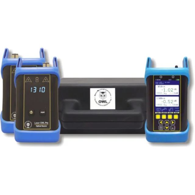OWL KF7-D8X-L3X Fiber OWL 7 850/1310 Test Kit, Auto-Shutdown, -20 dBm