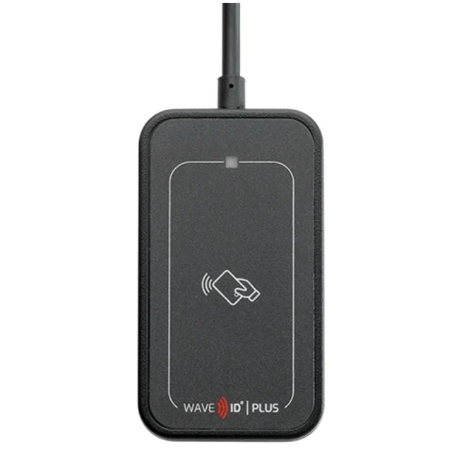 RF IDeas KT-80531BKU4 Wave ID Plus Mini Keystroke Black USB Reader