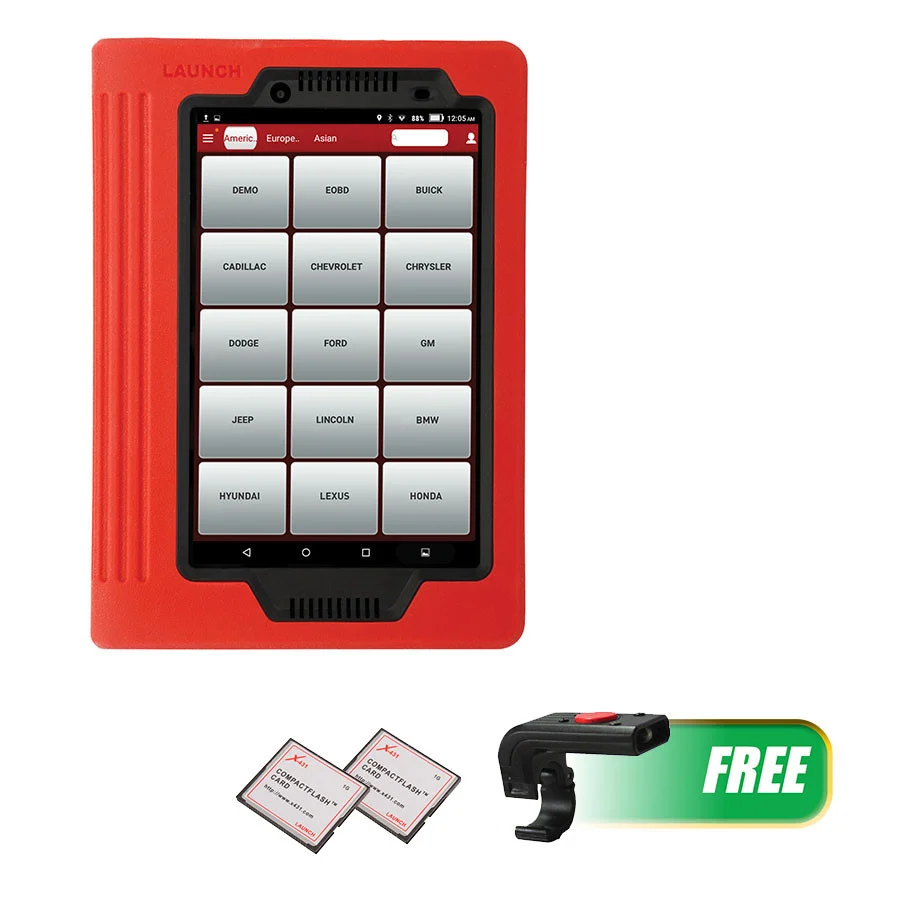 Launch X-431 Pro Scan Tool W/ FREE 2 yrs of Updates & OBDII Light