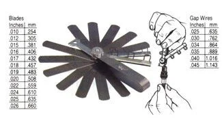 Spark Plug Gapper and Feeler Gauge