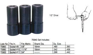 Lisle Tap Socket Set LIS70940