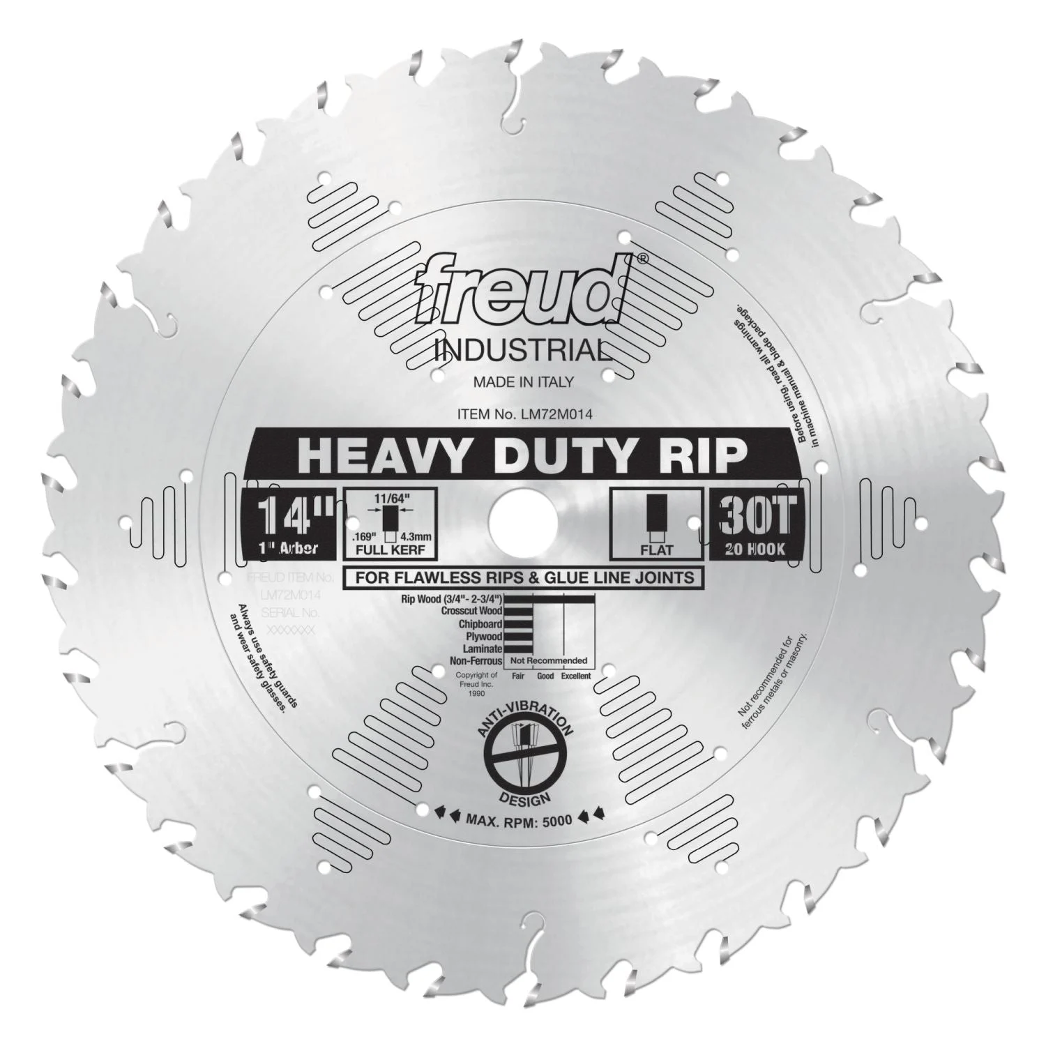 Freud LM72M014 14 in. Heavy-Duty Rip Blade