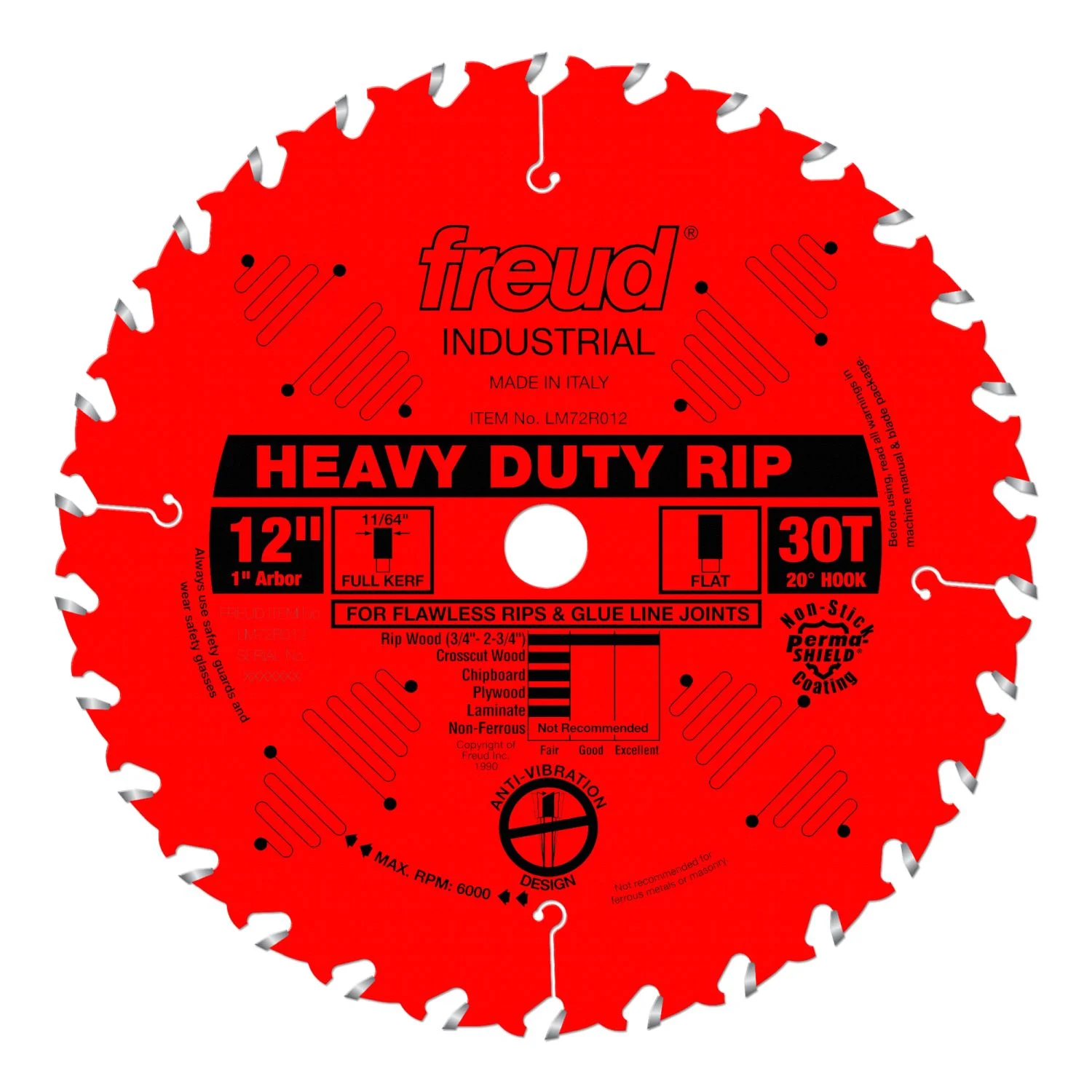 Freud LM72R012 12 in. Heavy-Duty Rip Blade