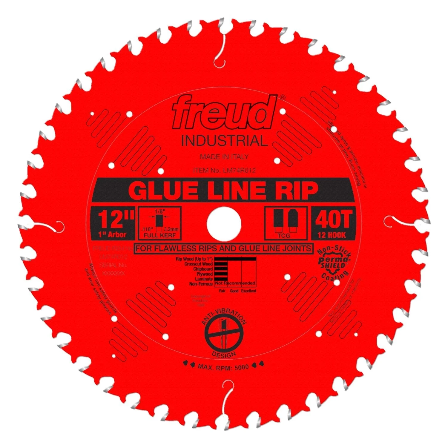 Freud LM74R012 12 in. Glue Line Ripping Blade