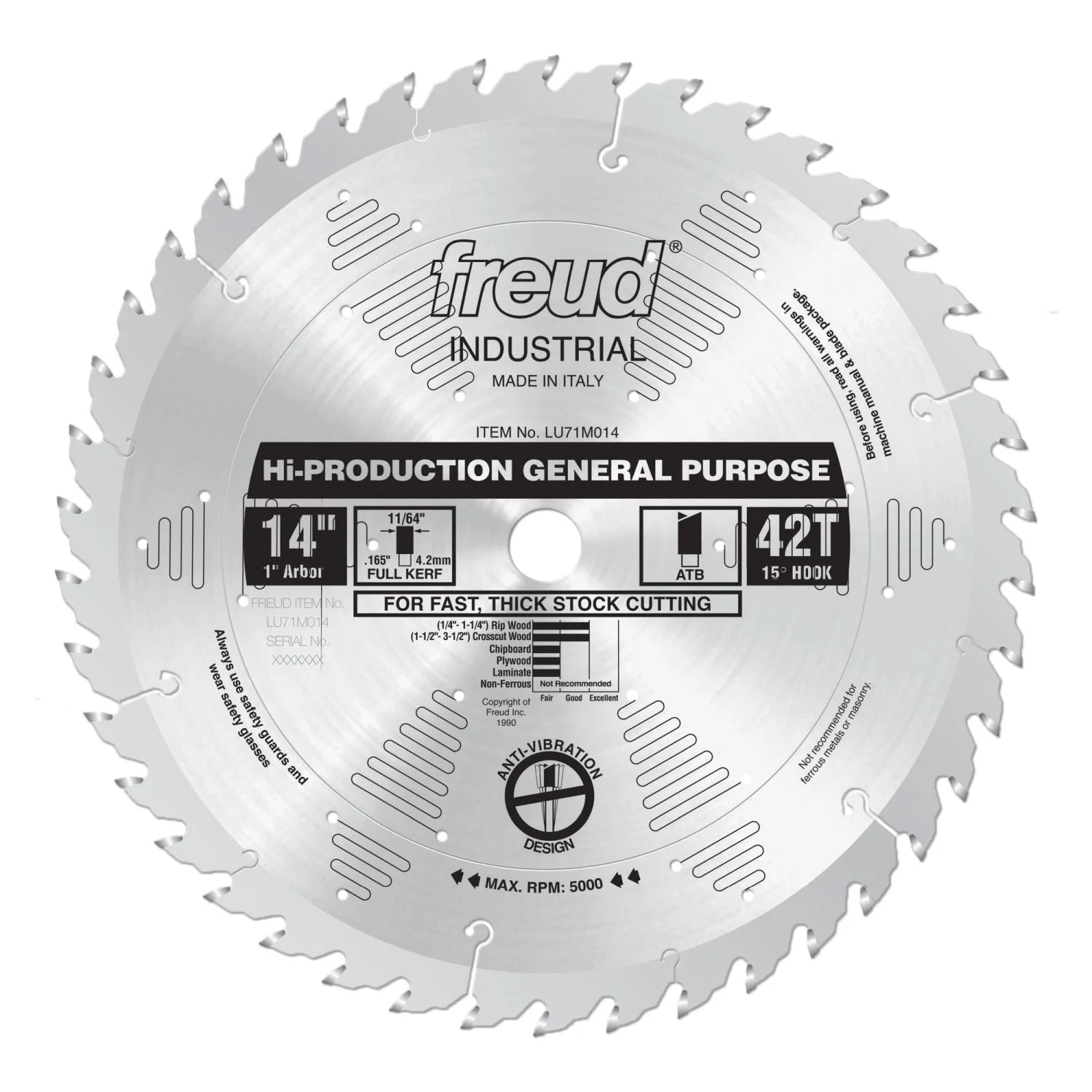 Freud LU71M014 14 in. High-Production General Purpose Blade