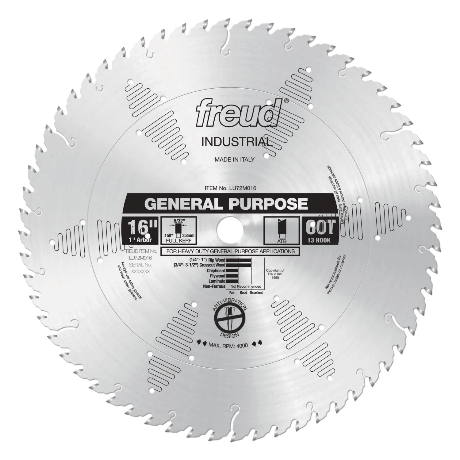 Freud LU72M016 16 in. General Purpose Blade