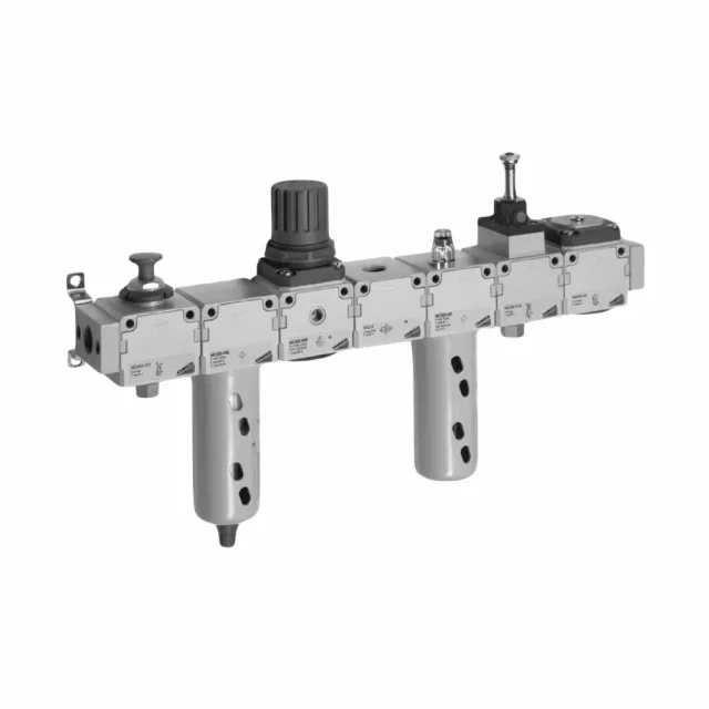 Camozzi MC104-E-5 Series MC FRL 1/4" Lock Valve Assembly