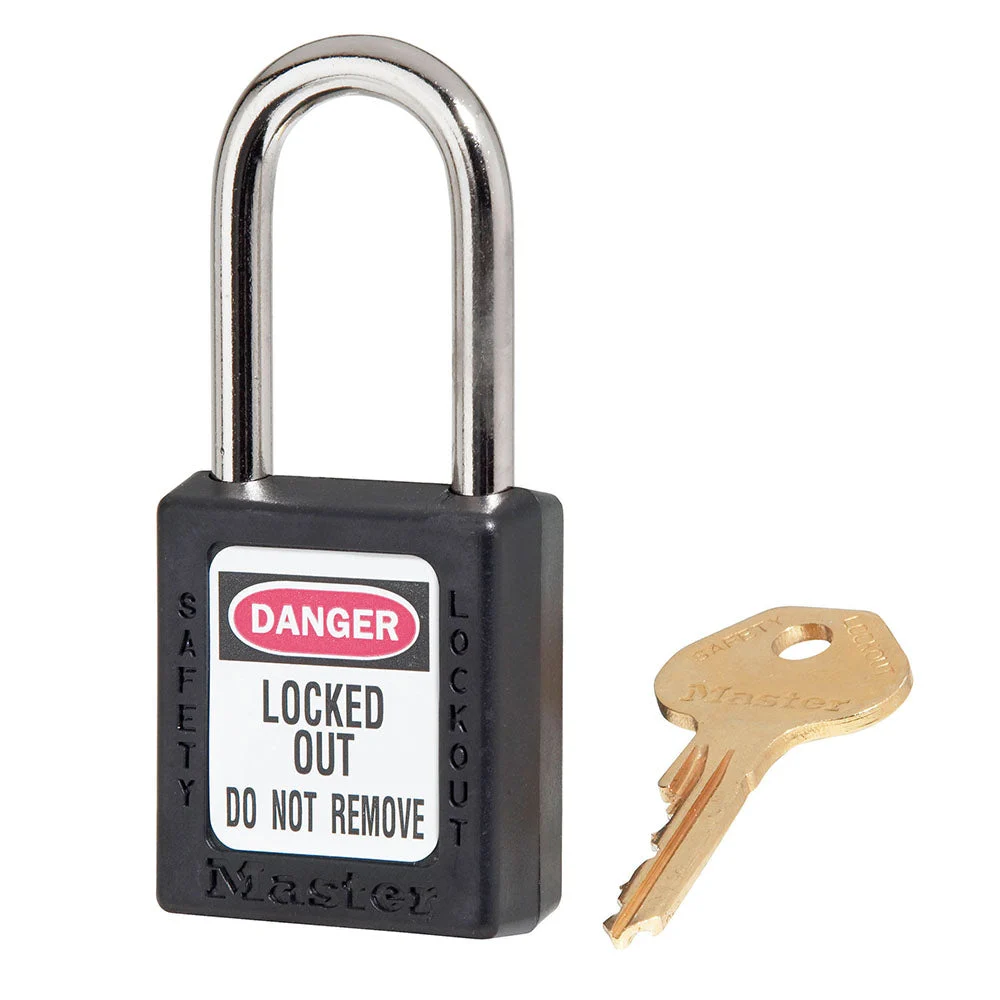 Zenex™ Thermoplastic Safety Padlock Black