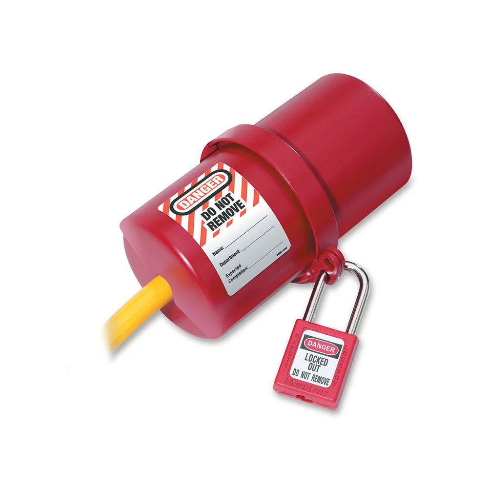 Master Lock Rotating Large Electrical Plug Lockout, 220-550 Volt Plugs
