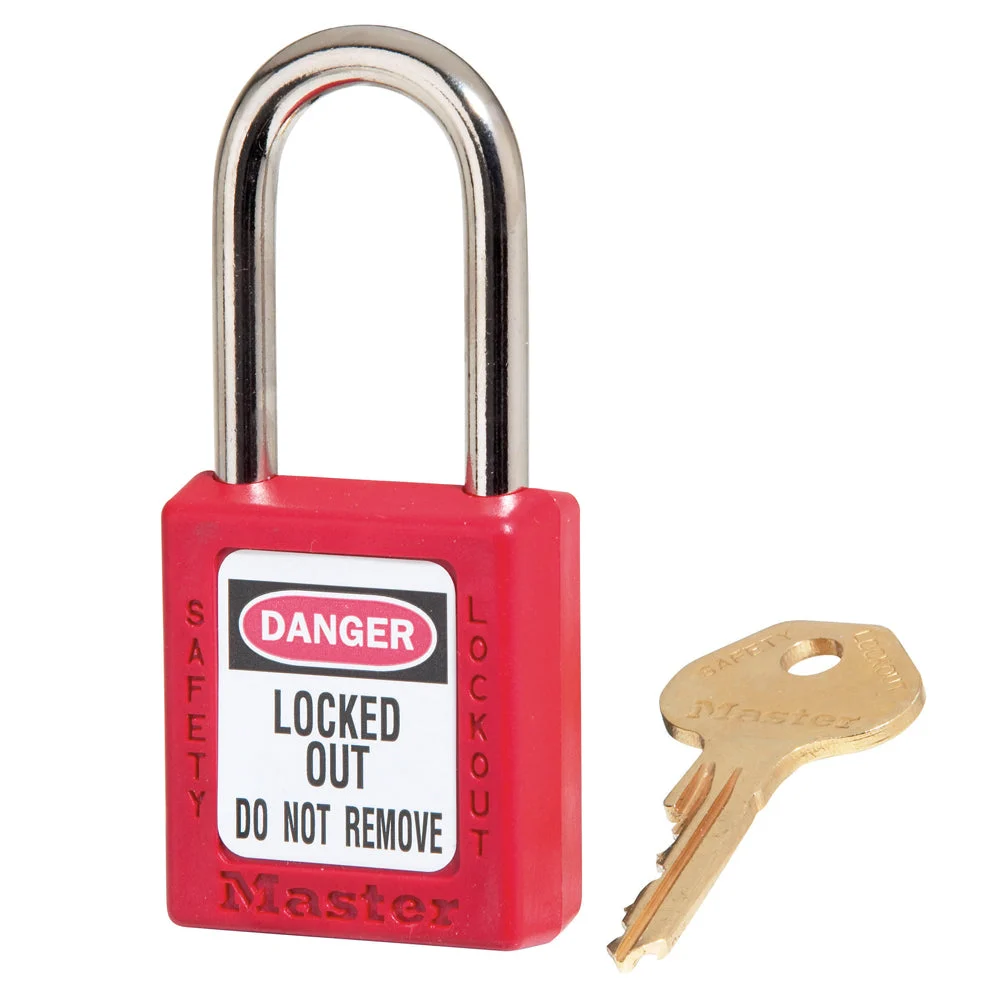 Zenex™ Thermoplastic Safety Padlock Red