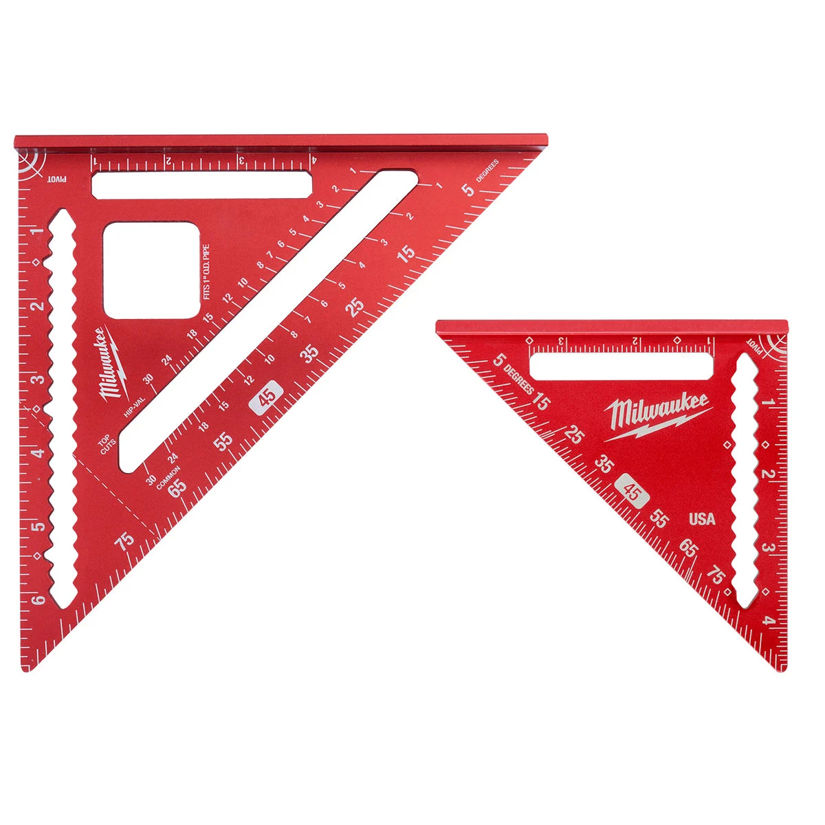 7 in. Rafter Square and 4-1/2 in. Aluminum Trim Square Set