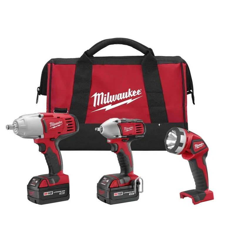 Milwaukee 2696-23 M18 18-Volt 3-Tool Combo Kit