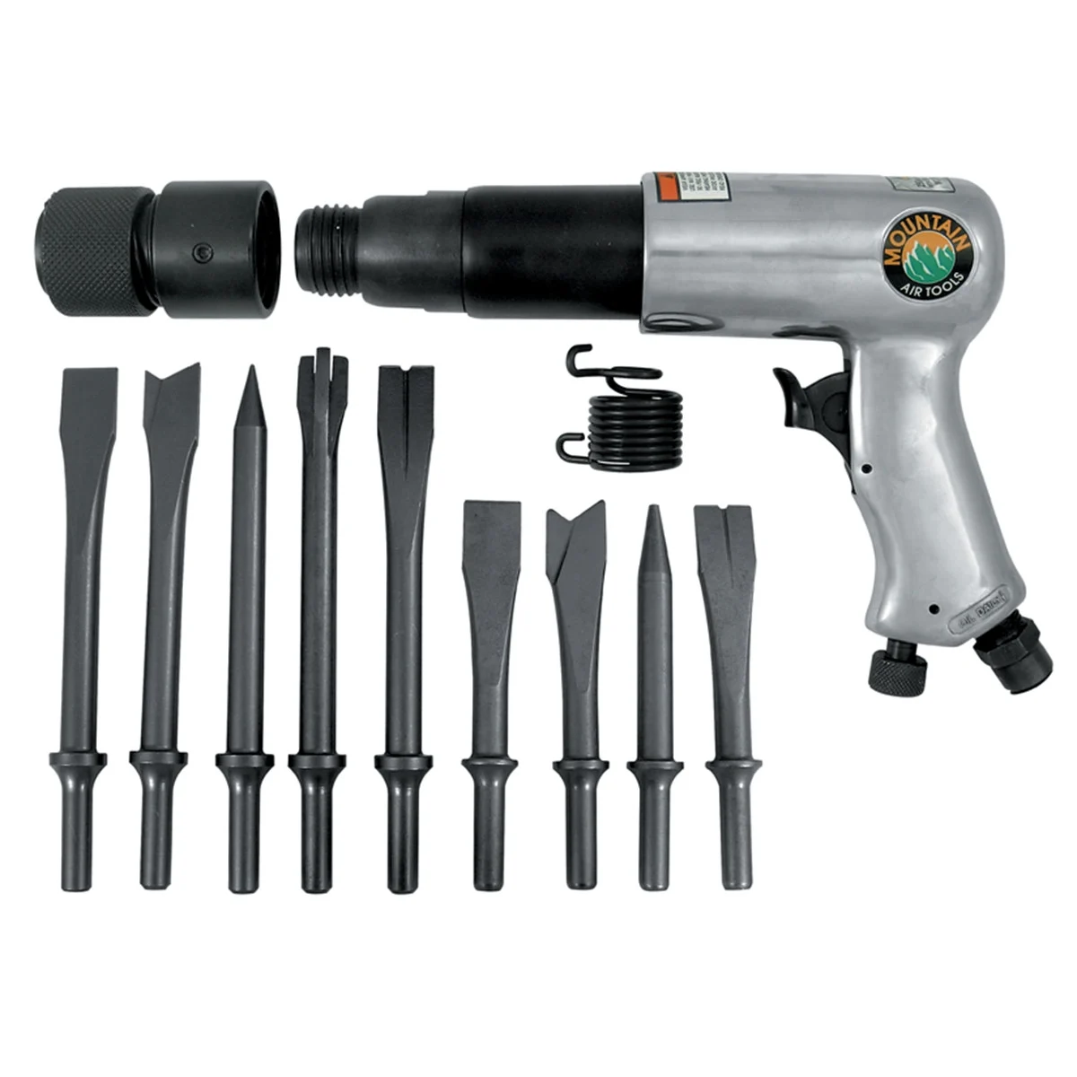 250mm Long Barrel Air Hammer with 9 Piece Chisel Set (Discontinued) See 700-21AC10