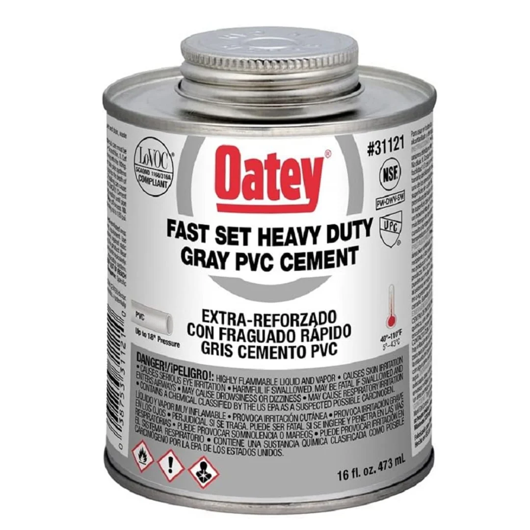 Oatey® Fast Set Heavy Duty Gray PVC Cement