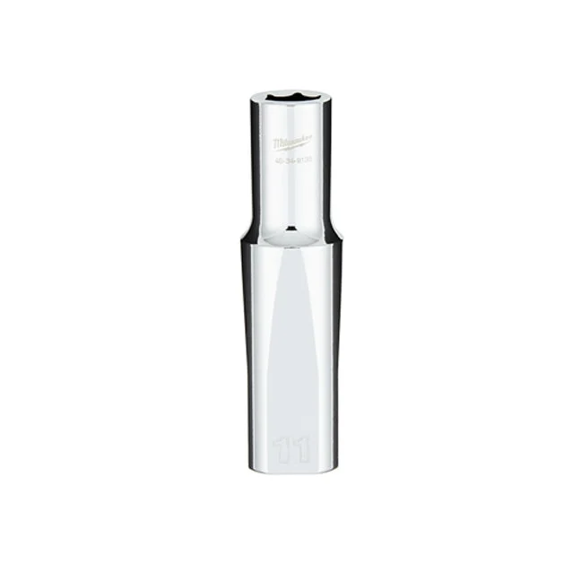1/2 in. Drive 11MM Metric 6-Point Deep Socket with FOUR FLAT™ Sides