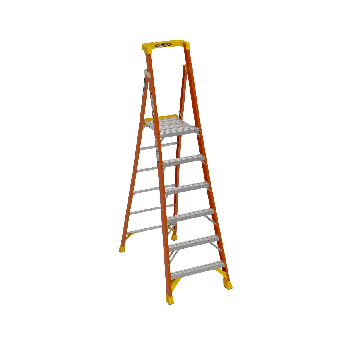 12ft Reach Height Fiberglass Podium Ladder 6ft Type IA