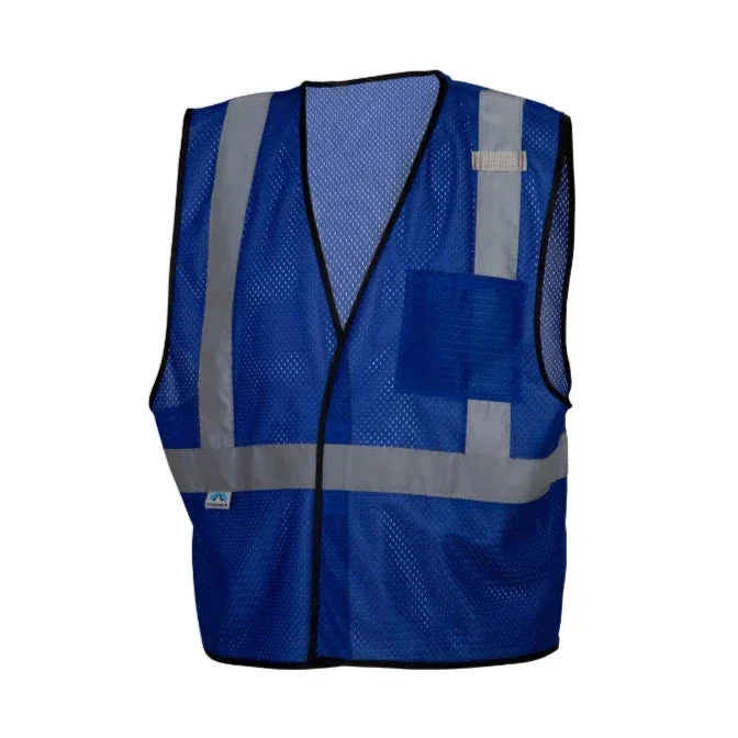 Pyramex® Lightweight Enhanced Visibility Mesh Safety Vest - Blue Small