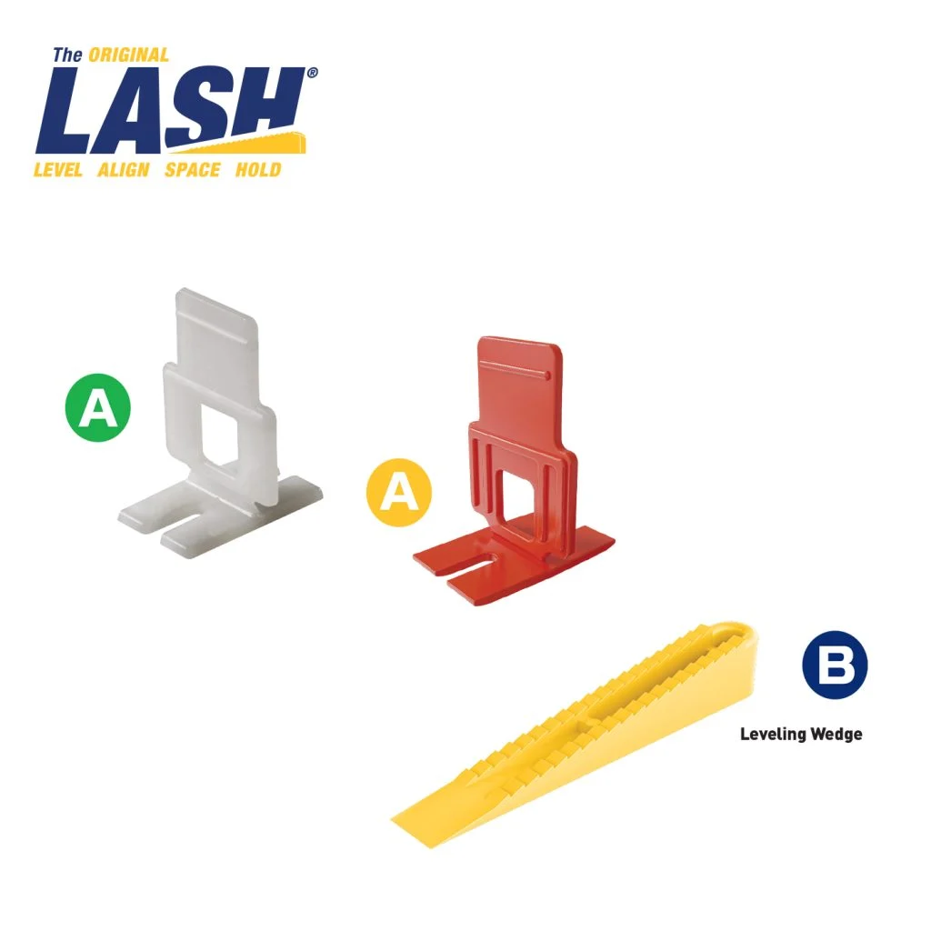 LASH 1/8” Flat Tile Leveling Clips, (300-Pack)