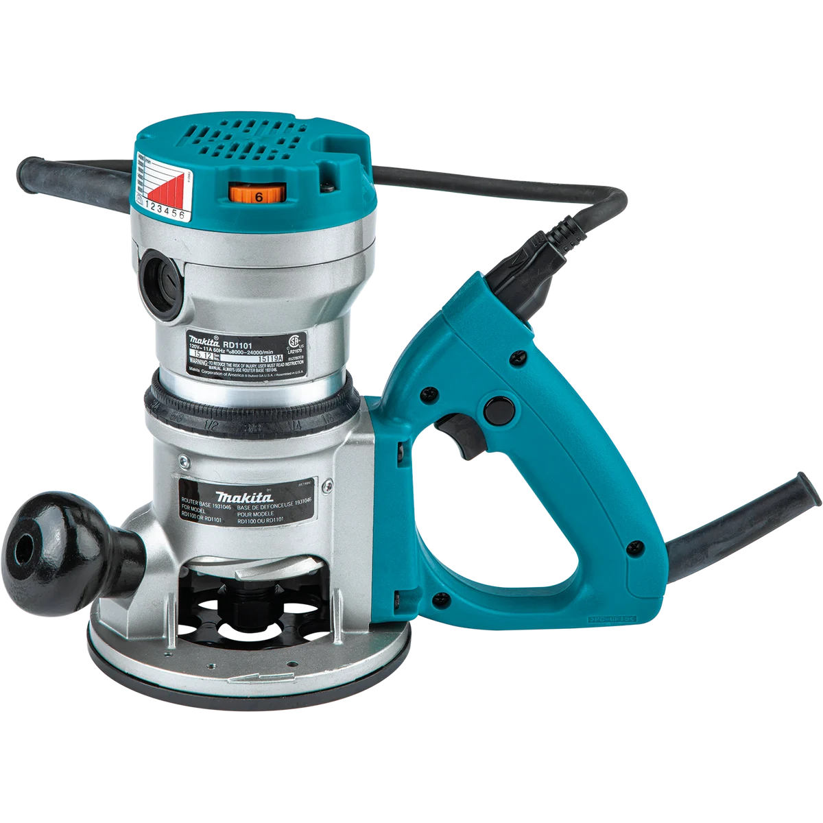 MAKITA 2‑1/4 HP* D‑Handle Router