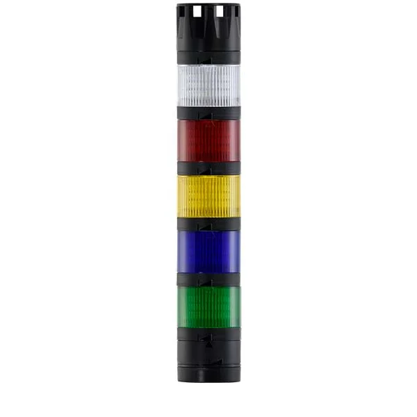 CTI SL3-24-GBYRW-B Stacklight 3 Light Tree 24v Flashing, 5-Way