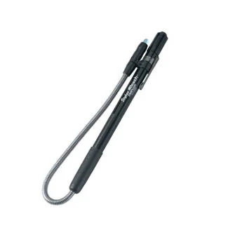 Stylus and #8482, Flexible Reach Black Flashlight w/Blue LED