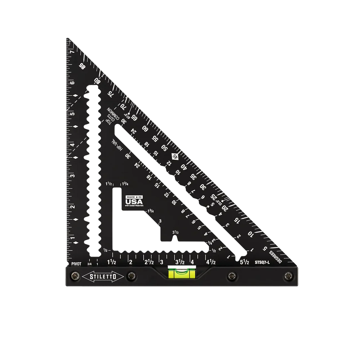 STILETTO STSQ7-L 7" Carpenter Square w/ Level