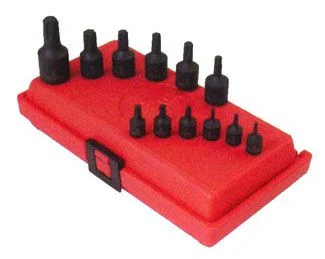 12pc Internal Star Impact Socket Set (1/4 in , 3/8 in , and 1/2 in dr.)