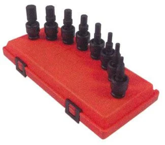 8pc 1/2 in dr. Hex Universal Impact Socket Set Metric, 2749