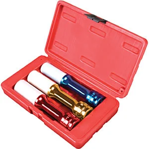 3 Pc. 1/2" Dr. Extra Long Thin Wall Deep Wheel Protector Set SUN2843