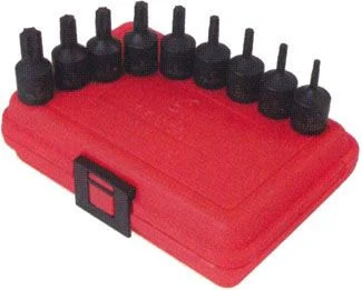 9pc 3/8 in dr. Internal Star Impact Socket Set, 3670S