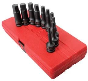 Sunex Tools 10 Pc. 1/2" Drive SAE Impact Hex Driver Set SUU-2638