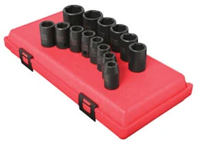 Sunex Tools 14 Pc. 1/2" Drive Metric Impact Socket Set