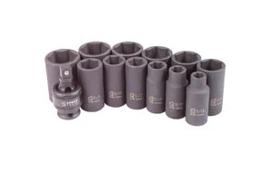 Sunex Tools 13 Pc. 3/8" Drive SAE Mid-Depth Impact Socket Set (Discontinued) See CP53000-12SX