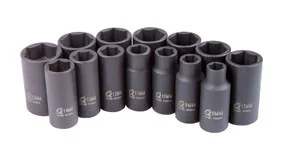 Sunex Tools 14 Pc. 3/8" Drive Metric Mid-Depth Impact Socket Set