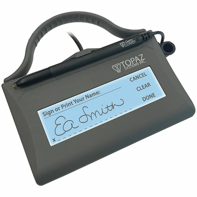 Topaz T-LBK462-BSB-RC SigLite LCD 1x5 WOWPad Signature Pad