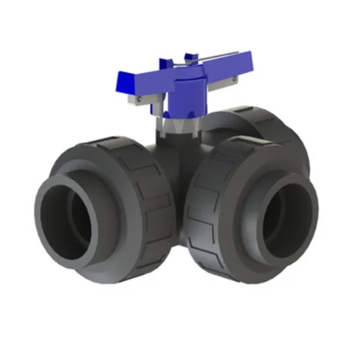 Simtech TBM 101 2 020-T TBM Series, 2" PVC/EPDM 3 - Way Ball Valve