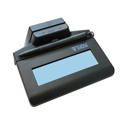 Topaz TM-LBK460-HSB-R SigLite LCD 1x5 Signature Capture Pad, MSR, USB