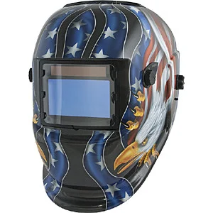 Solar Powered Auto Darkening Welding Helmet with Large Viewing Area